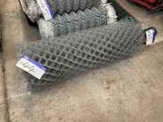 Galvanised Steel Chain Link Fencing, in one roll (no vat on hammer price on this lot - however vat