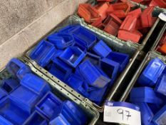 Approx. 25 Plastic Stacking Boxes, (excluding plastic container box) (no vat on hammer price on this