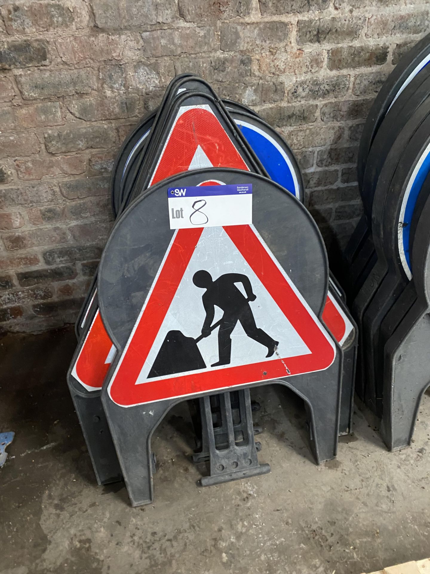 Seven Road Signs (no vat on hammer price on this lot - however vat is payable on buyers buyers