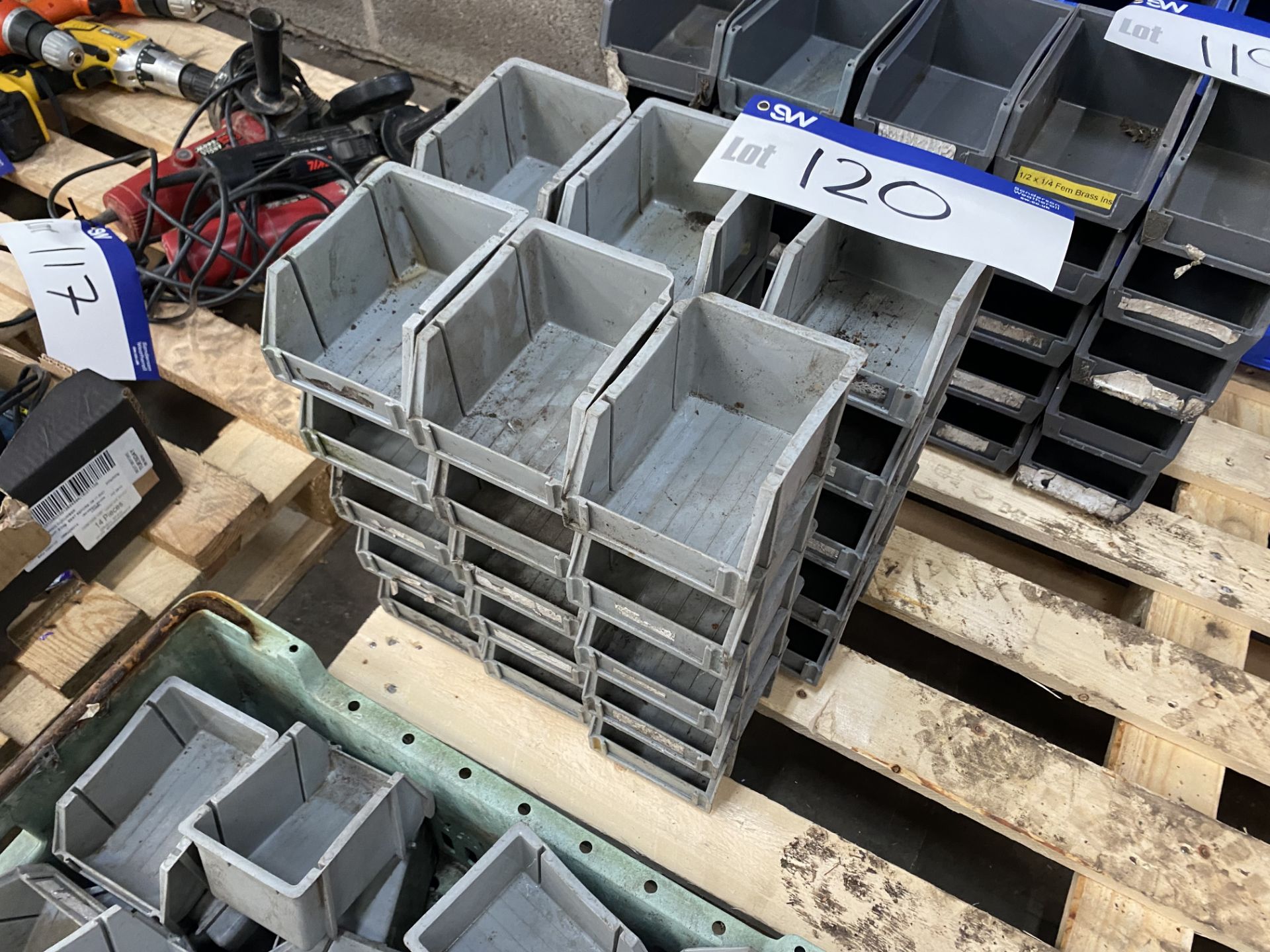 30 Plastic Stacking Boxes (no vat on hammer price on this lot - however vat is payable on buyers