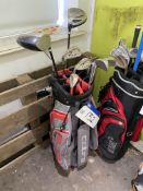 Golf Bag, with golf club contents (no vat on hammer price on this lot - however vat is payable on
