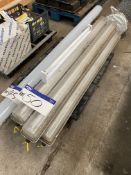Six Assorted Fluorescent Lights, 110V (no vat on hammer price on this lot - however vat is payable