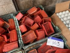 Approx. 25 Plastic Stacking Boxes, (excluding plastic container box) (no vat on hammer price on this