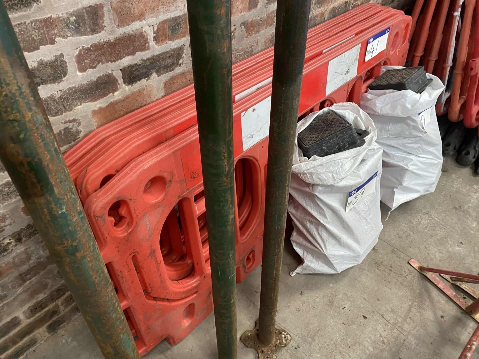 Four Plastic Barriers (no feet) (no vat on hammer price on this lot - however vat is payable on - Image 2 of 2