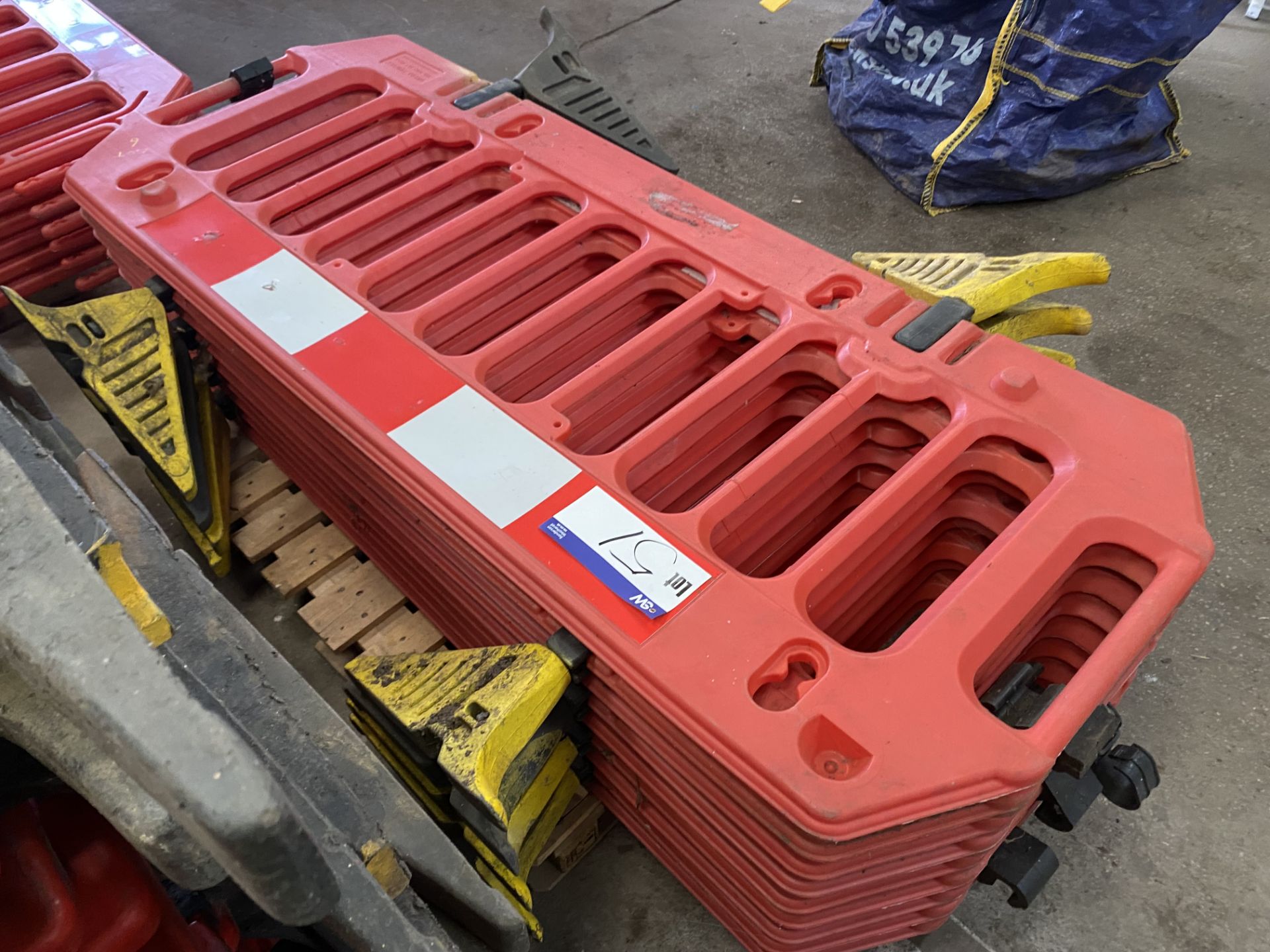 Nine Mainly Melba Swintex Plastic Barriers (no vat on hammer price on this lot - however vat is - Image 2 of 3