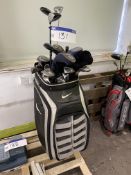 Golf Bag, with golf club contents (no vat on hammer price on this lot - however vat is payable on