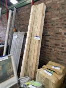 Approx. Ten Lengths of Softwood Timber, assorted sizes mainly 2.4m long (no vat on hammer price on