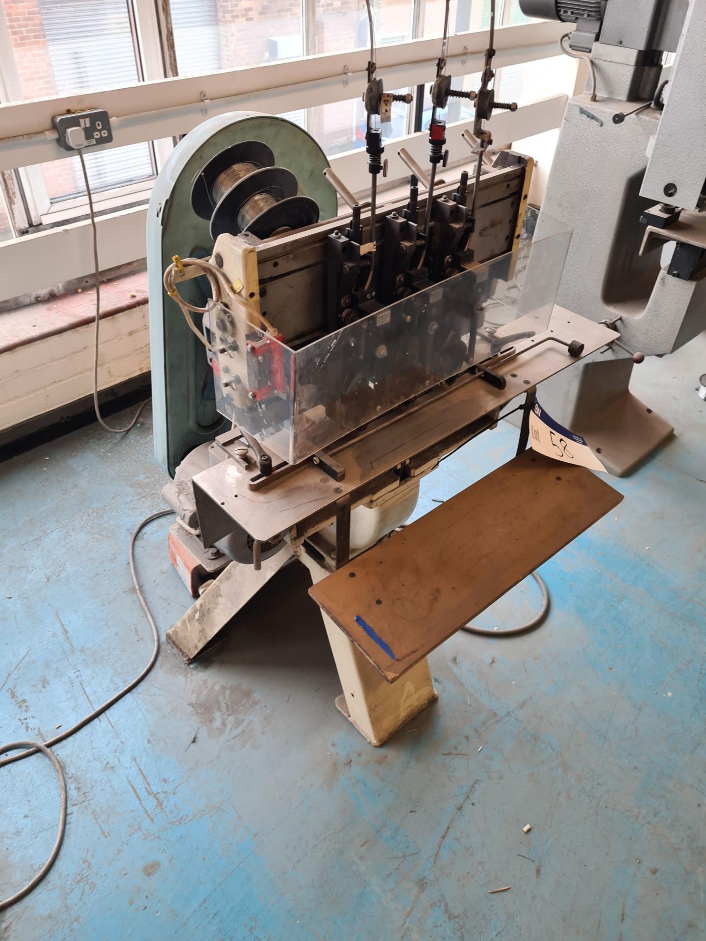 Bostitch Bronco 17 EW Wire Stitcher, serial no. G178320, with three headsPlease read the following