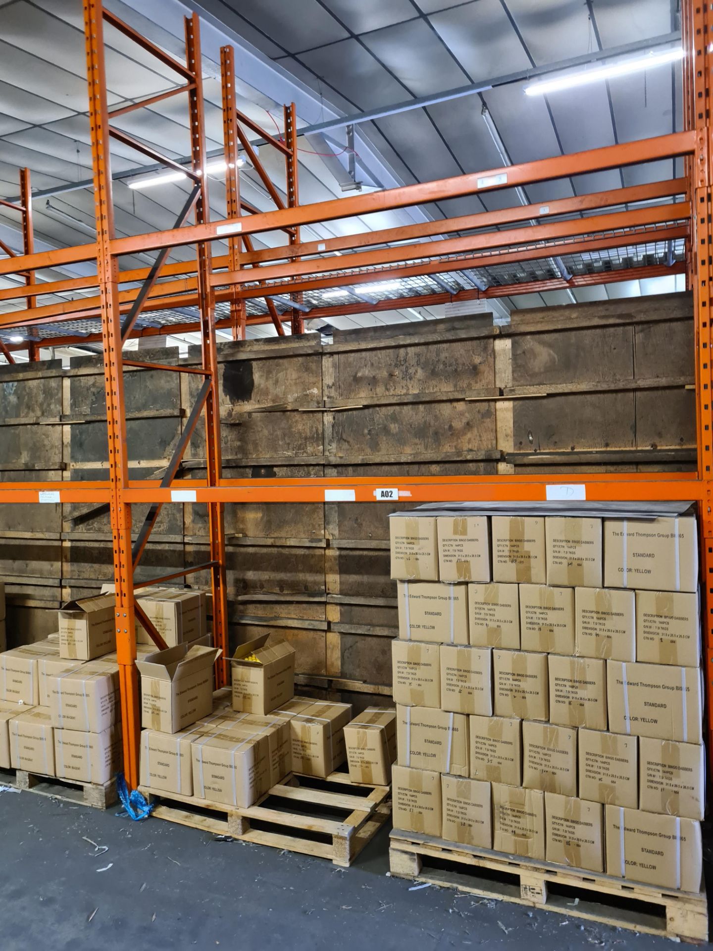 24 Bays of Boltless Steel Racking, orange, approx. 4.5m x 2.75mPlease read the following important - Image 5 of 5