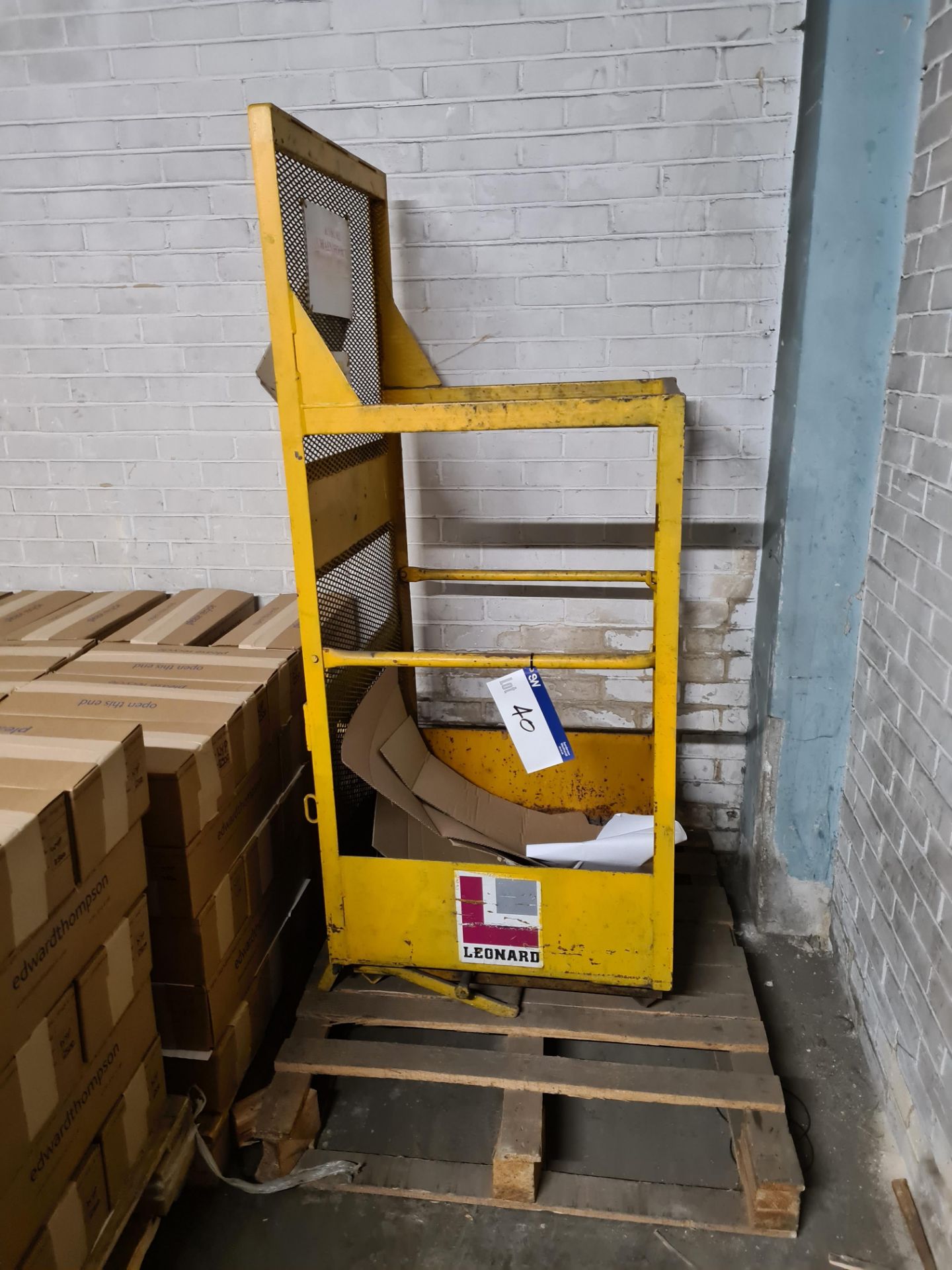 Leonard Forklift Personnel CagePlease read the following important notes:- Collections will not