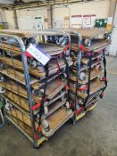 33 Wooden Warehouse Bogies (excluding Royal Mail cage trolley)Please read the following important