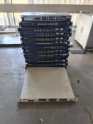 Fourteen Various 24 Port Switch Panels, Including Netgear, Procurve and Smart StackPlease read the