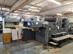 Heidelberg HD102ZP TWO COLOUR OFFSET PRINTING PRESS, machine no. 517706, year of manufacture 1981,