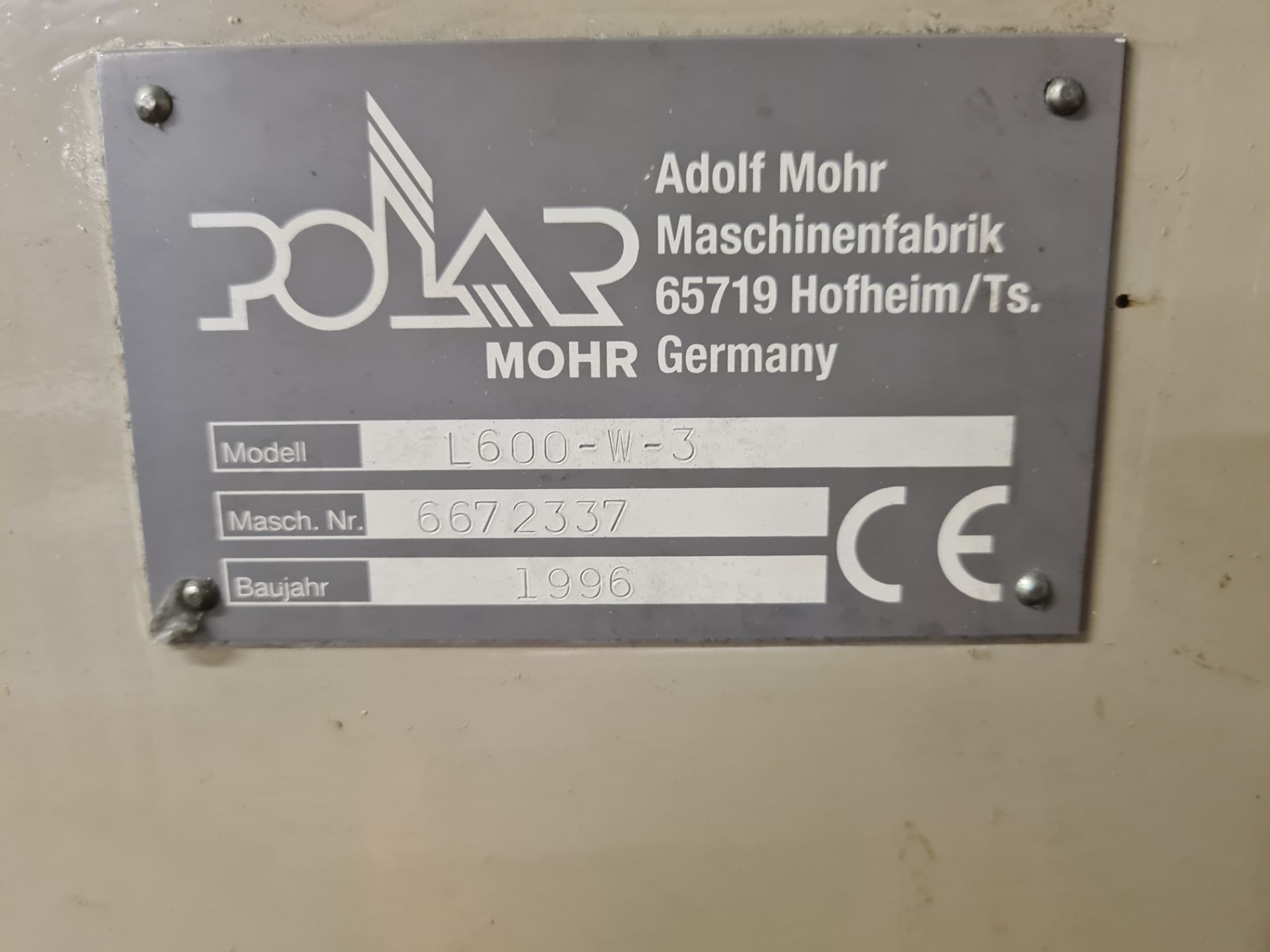 Polar Mohr L600-W-3 Pile Elevator, machine no. 6672337, year of manufacture 1996Please read the - Image 2 of 2