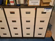 Three Metal Four Drawer Filing CabinetsPlease read the following important notes:- Collections