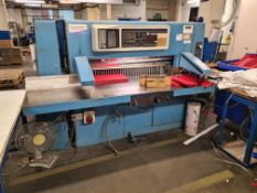 Wohlenberg Type WP115 Guillotine, machine no. 3509-006, with MCS-2 TV controlsPlease read the