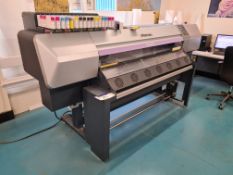 Mimaki JVS-160S Inkjet Printer, serial no. F1701022, year of manufacture 2006Please read the