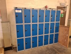 Seven x Three Compartment Steel LockersPlease read the following important notes:- Collections