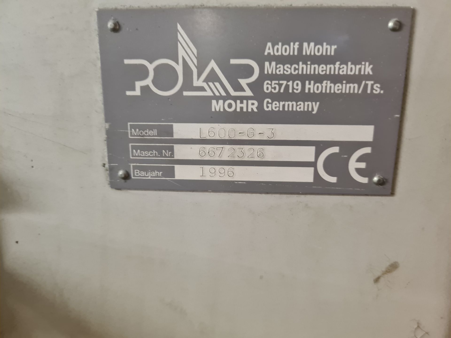 Polar Mohr L600-G-3 Pile Elevator, machine no. 6672326, year of manufacture 1996Please read the - Image 2 of 2