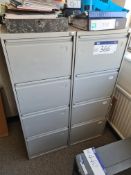 Three Metal Four Drawer Filing CabinetsPlease read the following important notes:- Collections