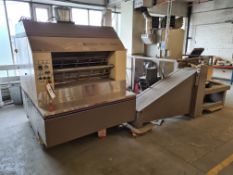 Kansa Padder Series 3 Pad Making Machine, with Nordson, series 3400 hot melt glue unit and Ingersoll