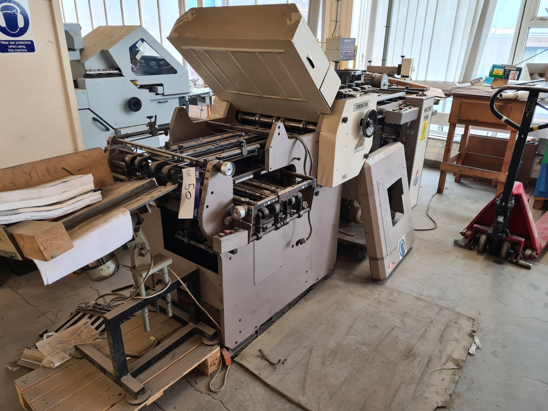 Shoei Star SPK56 Folding Machine (for parts or repair only), serial no. 100824Please read the