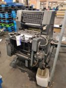 Heidelberg GTO 32 x 46cm Single Colour Offset Printing Press, machine no. 667916, total no. of