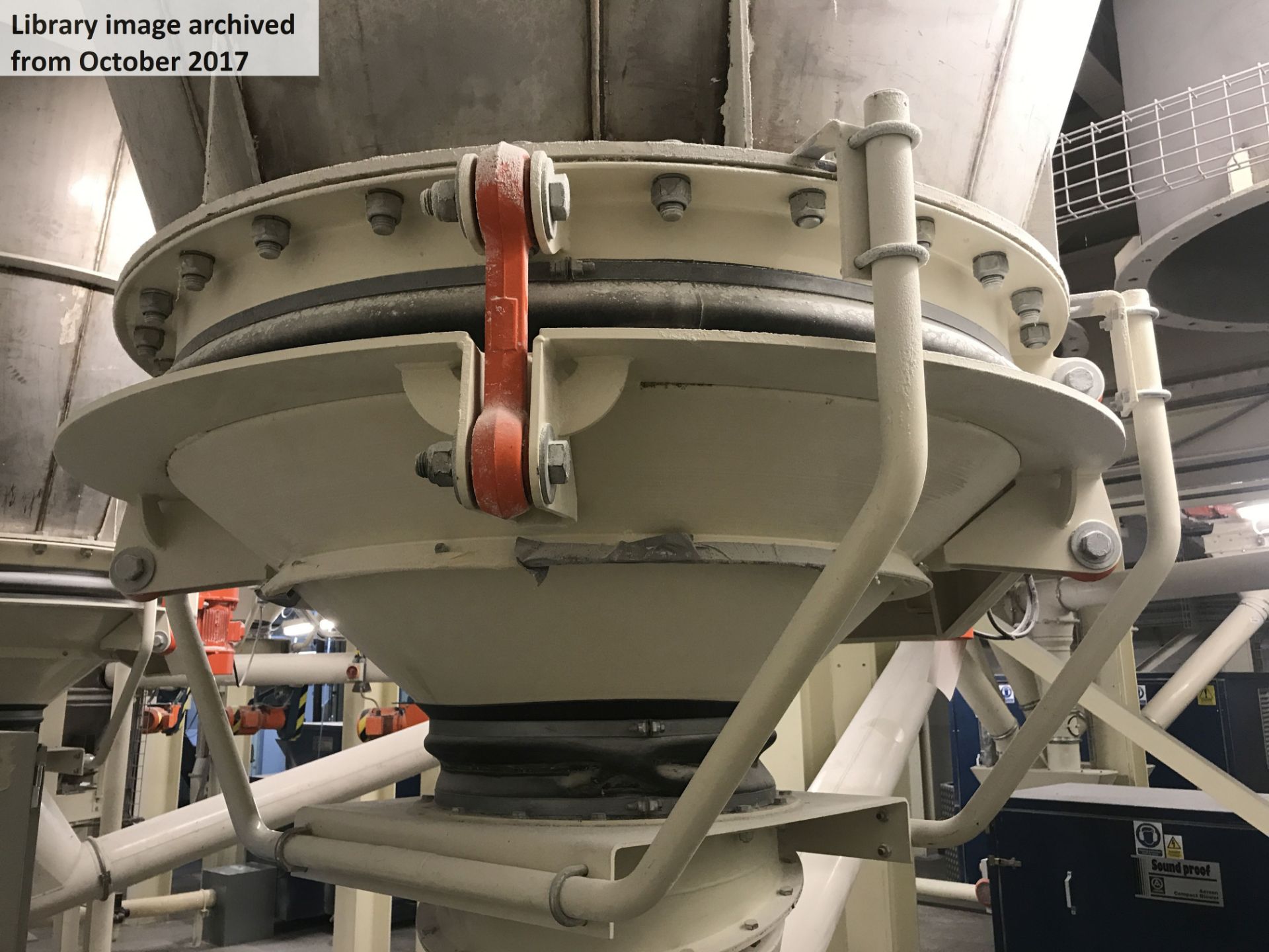 Buhler 1.2m dia. Vibratory Bin Activator, serial no. 10248613Please read the following important