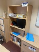 Two Light Oak Veneered Shelving UnitsPlease read the following important notes:-Removal of Lots: A