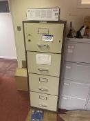 Chubb Four Drawer Steel Fire Safe Filing CabinetPlease read the following important notes:-Removal