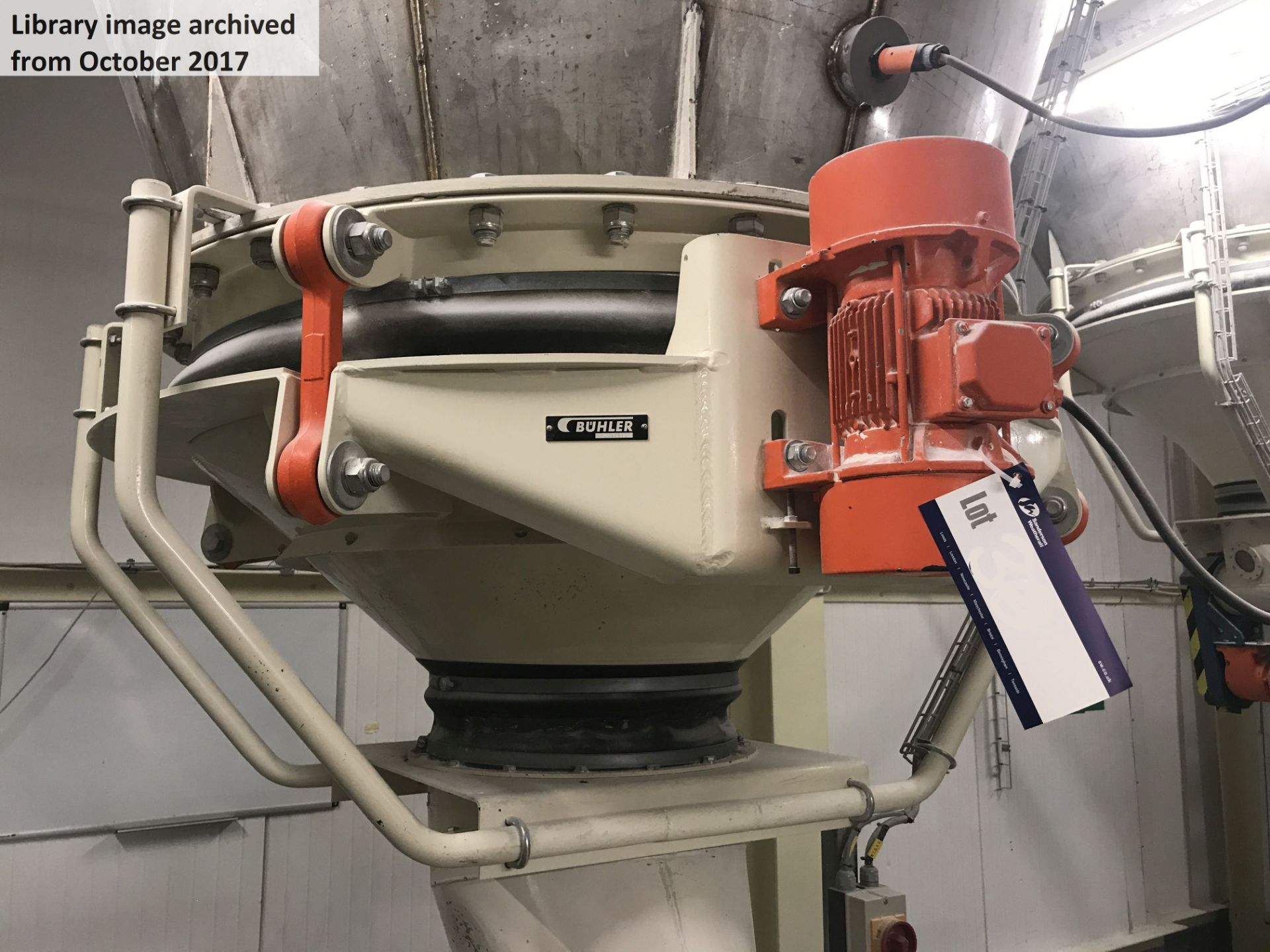 Buhler 1.2m dia. Vibratory Bin Activator, serial no. 10248612Please read the following important - Image 3 of 3