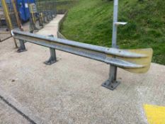 Bolted Fabricated Steel Barrier Rail, approx. 4.5m longPlease read the following important notes:-