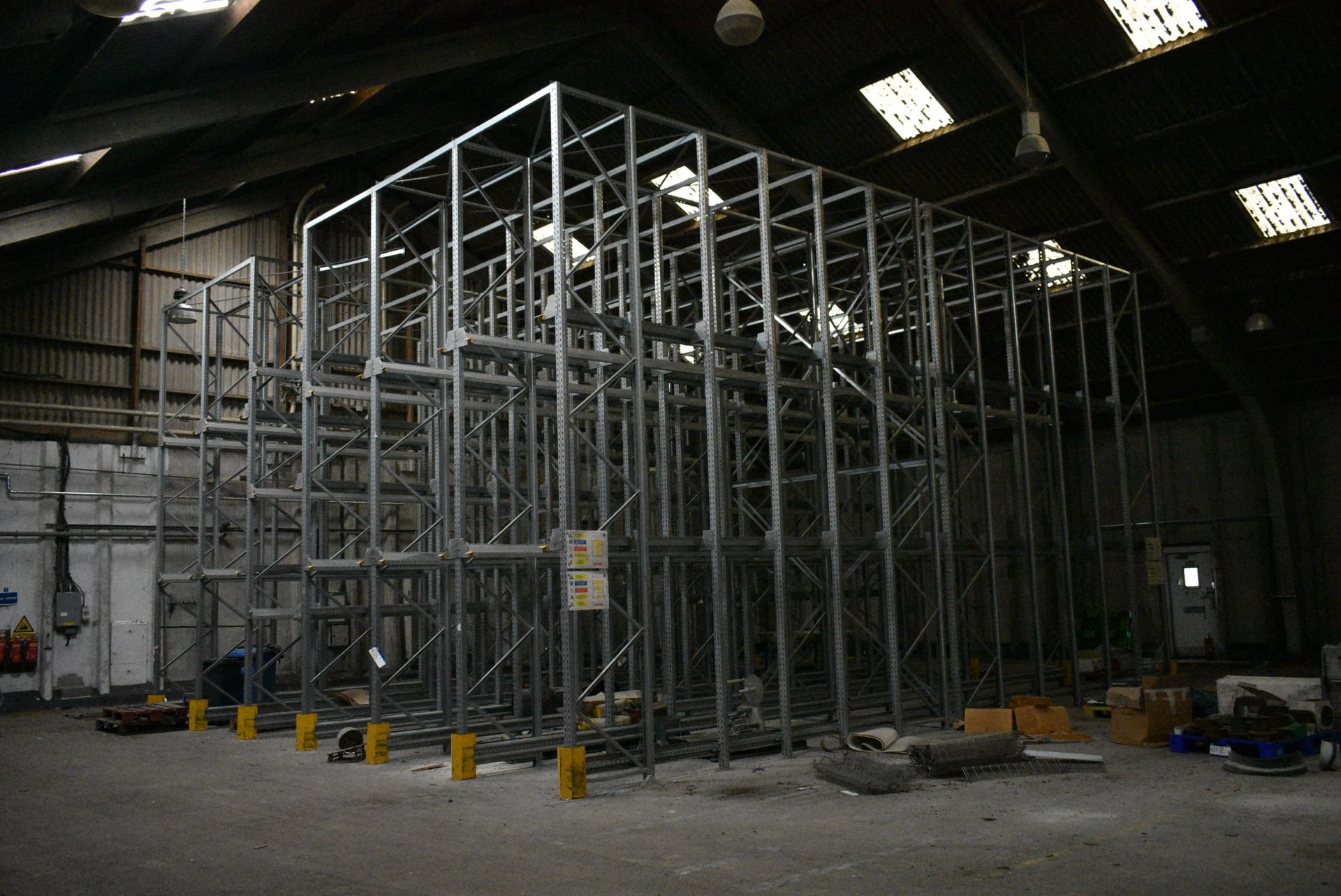 Dexion P90 M SIX BAY THREE TIER DRIVE-IN PALLET RACK, approx. 10m x 10.8m x 6m high overall, for - Image 5 of 6