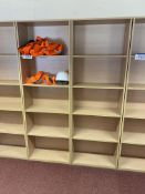 Two Light Oak Veneered Shelving UnitsPlease read the following important notes:-Removal of Lots: A