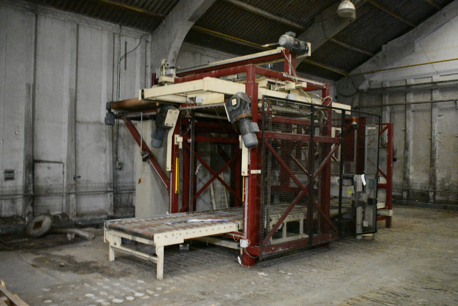 BTH PCD-1500 HIGH LEVEL SACK PALLETISER, with sack placer, pallet dispenser, roller conveyors, - Image 2 of 11