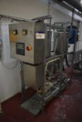 Twin Soya Oil Hopper/ Pump Unit, each pump with stainless steel hopper, fitted loadcell, stainless