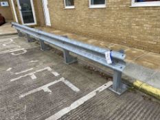 Bolted Fabricated Steel Barrier Rail, approx. 7.35m longPlease read the following important notes:-