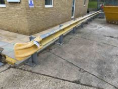 Bolted Fabricated Steel Barrier Rail, approx. 18.8m longPlease read the following important notes:-