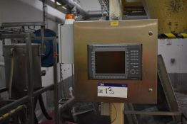 Stainless Steel Panel, with E1100 control panel, approx. 600mm x 250mm x 600mm, with triple