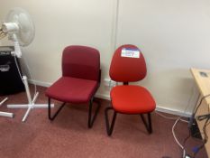 Three Assorted Fabric Upholstered Stand ChairsPlease read the following important notes:-Removal