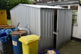 Profiled Steel Clad Shed, approx. 3m x 2.2m (excluding contents) (reserve removal until contents