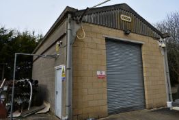 Atcost Concrete Framed Building, approx. 9m x 6m, with roller shutter doorPlease read the