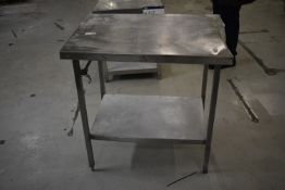 Stainless Steel Bench, 900mm x 650mm (damaged)Please read the following important notes:-Removal