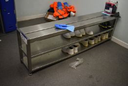 Stainless Steel Boot Bench, 2m long Please read the following important notes:-Removal of Lots: A
