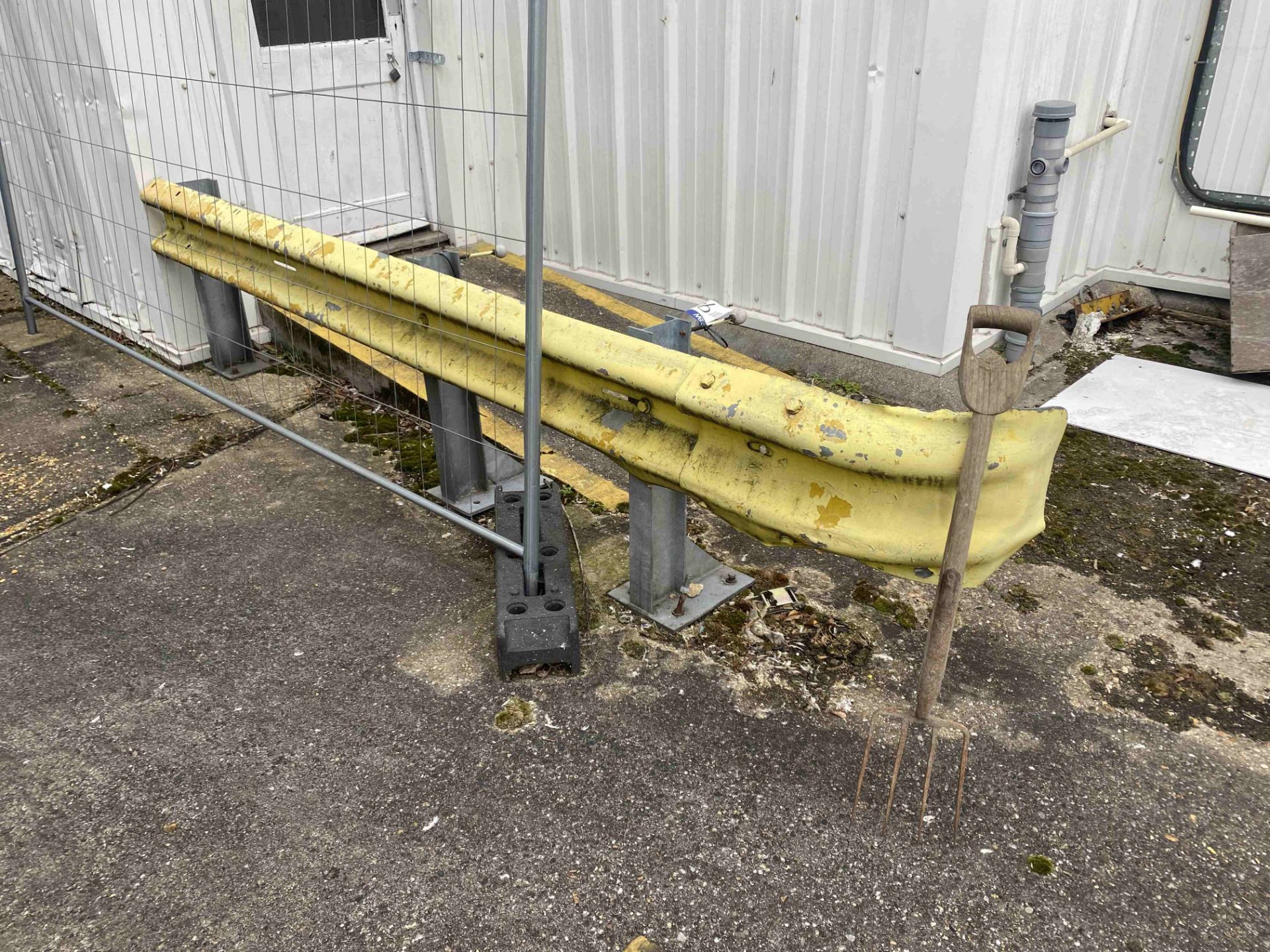 Bolted Fabricated Steel Barrier Rail, approx. 3.5m longPlease read the following important notes:-