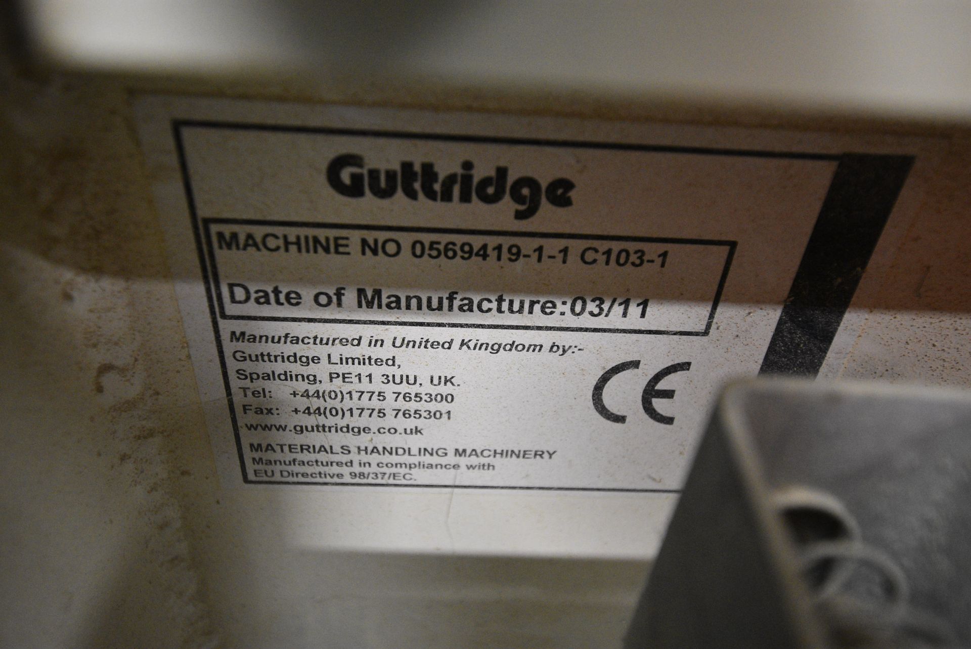 Guttridge 400mm dia. SCREW CONVEYOR, serial no. 05 - Image 4 of 4