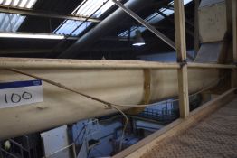 300mm dia. Screw Conveyor, 4m long, with geared el