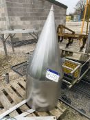 Stainless Steel Cone, approx. 500mm x 1.2m deep. L