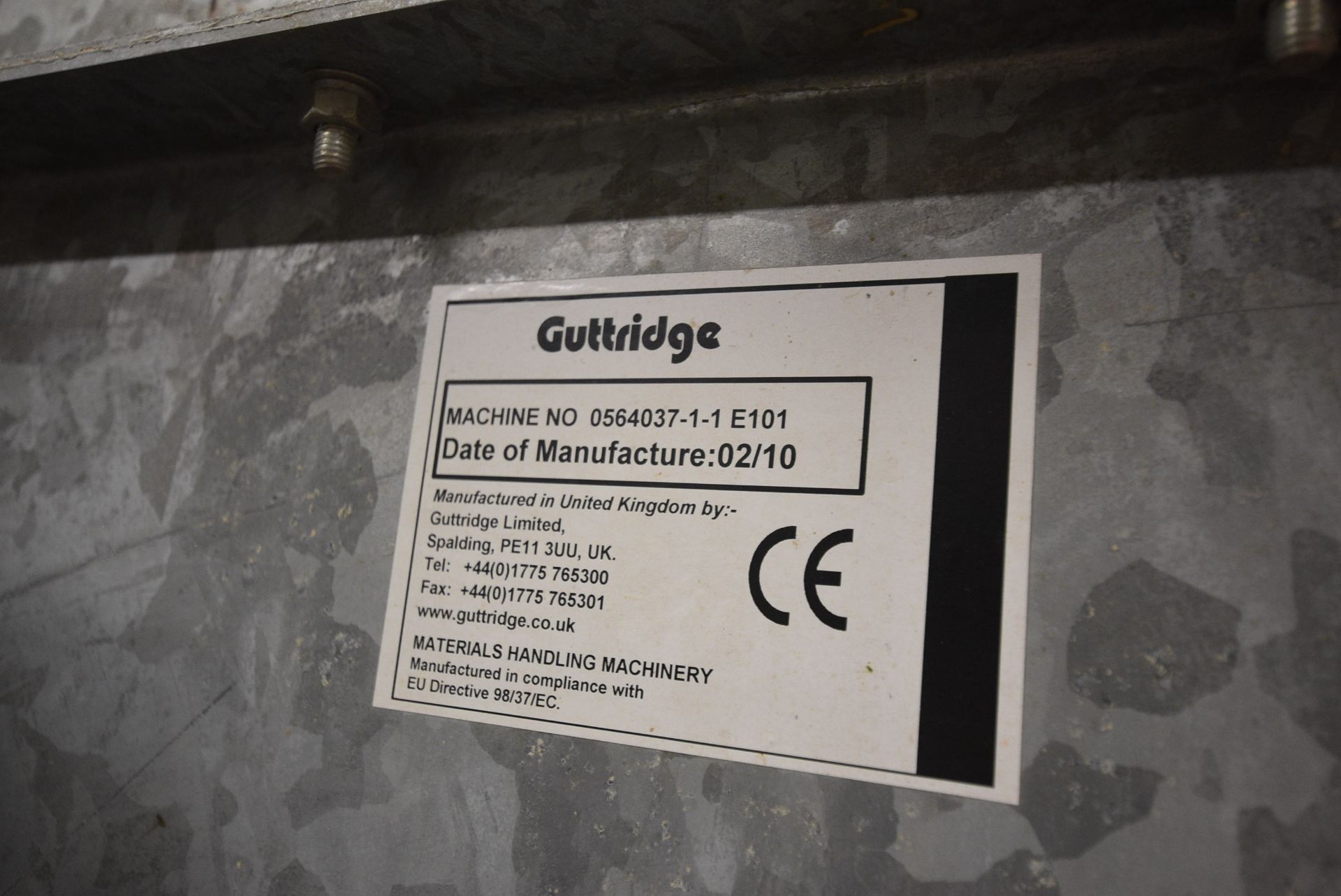 Guttridge GALVANISED STEEL CASED BELT & BUCKET ELE - Image 9 of 9