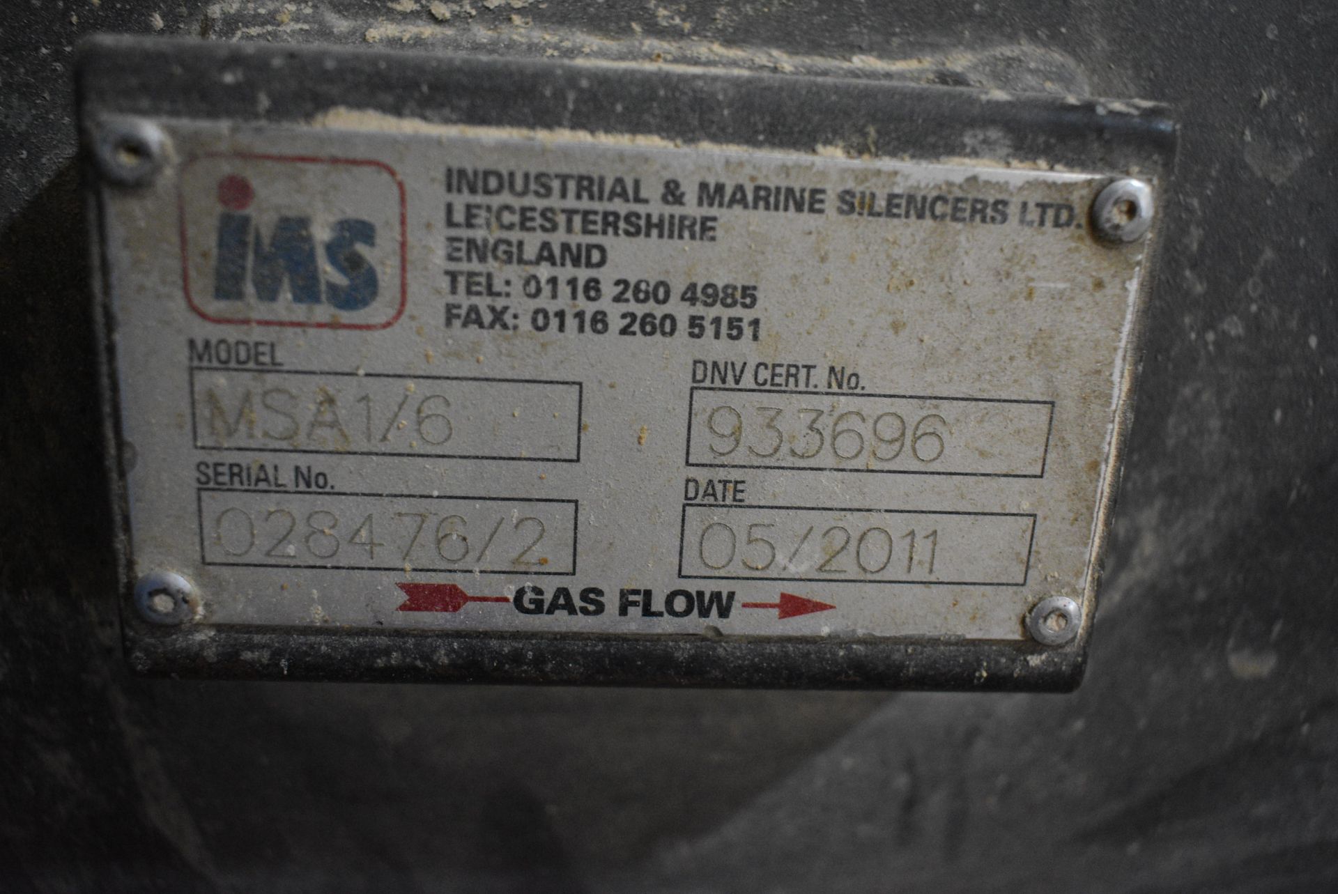 Industrial & Marine Silencers MSA1/6 Silencer, ser - Image 4 of 4